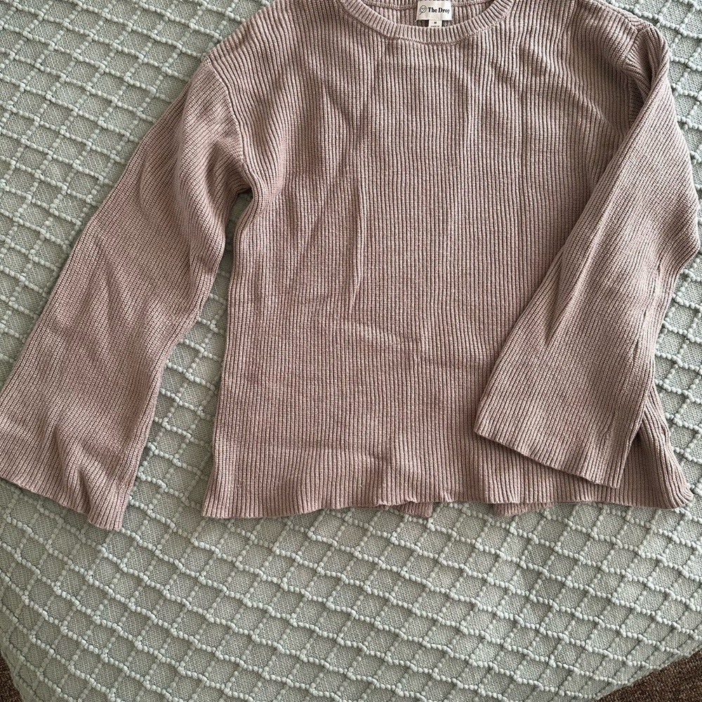 Women's Ribbed Sweater - Taupe - Picture 2 of 6
